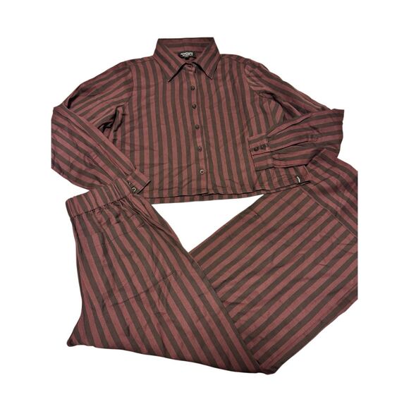 Known supply size small Ophelia top and bottom stripe set - EUC - Picture 3 of 10